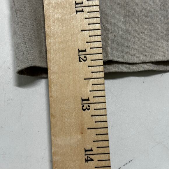 Kenar Capri Pants Womens Size 8 Beige Linen Rayon Blend Mid Rise Minimalist - Picture 9 of 9
